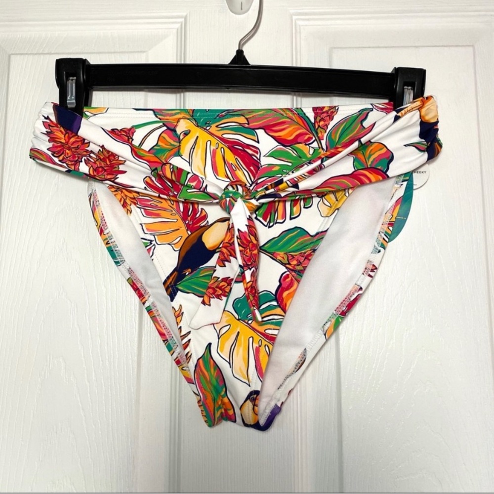 NEW Tropical High Rise Cheeky Bikini size medium